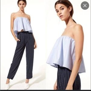 Aritzia Babaton strapless eckard blouse